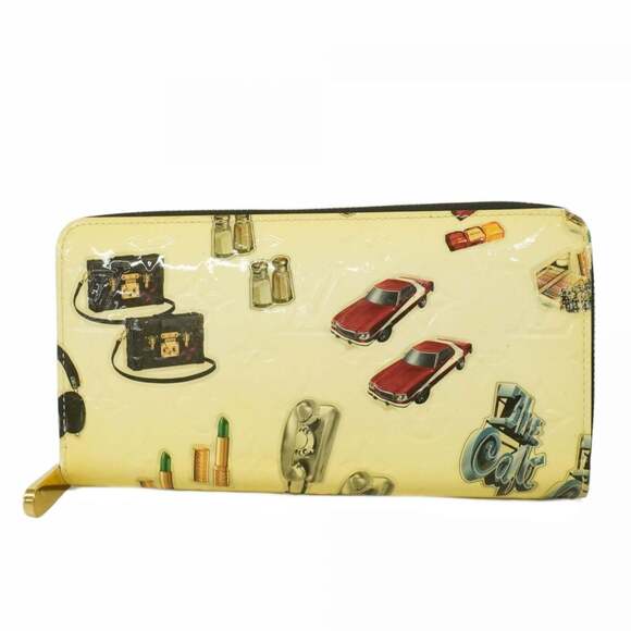 Louis Vuitton Vernis Nicolas Ghesquière Sticker Zippy Wallet M50370 White Men...